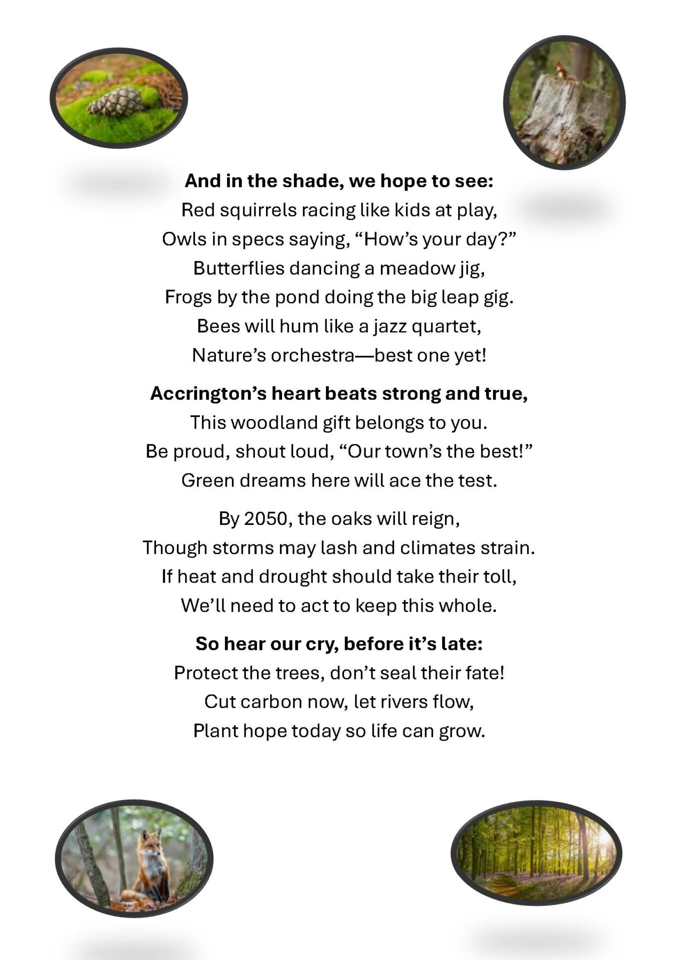 Mount Carmel Eco Club poem A4 Page 2